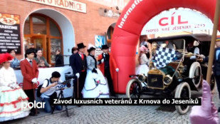 Závod luxusních veteránů z Krnova do Jeseníků 