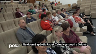Nevidomý zpěvák Radek Žalud vystoupil v Orlové