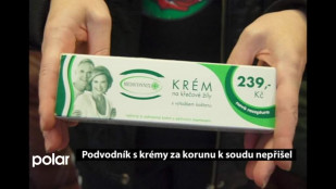 Podvodník s krémy za korunu k soudu nepřišel