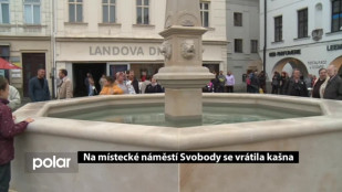 Na místecké náměstí Svobody se vrátila kašna