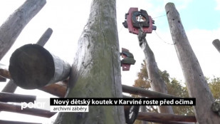 Nový dětský koutek v Karviné roste před očima