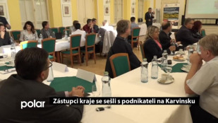 Zástupci kraje se sešli s podnikateli na Karvinsku