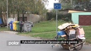 Vykrádání popelnic připravuje obce o peníze