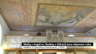 Malby v kapli sv. Rodiny v Odrách jsou objevem roku