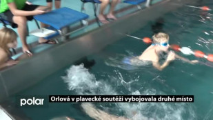 Orlová v plavecké soutěži vybojovala druhé místo