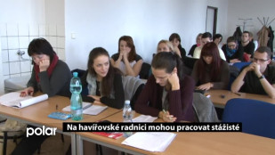 Na havířovské radnici mohou pracovat stážisté