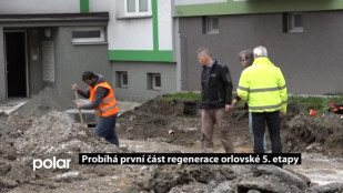 Probíhá první část regenerace orlovské 5. etapy