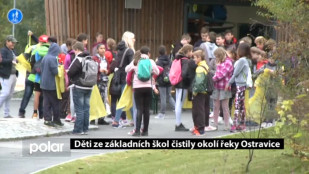 Děti ze základních škol čistily okolí řeky Ostravice