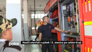 Hasiči otevřeli v pátek 13. stanice po celém kraji