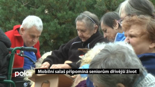 Mobilní salaš připomíná seniorům dřívější život 