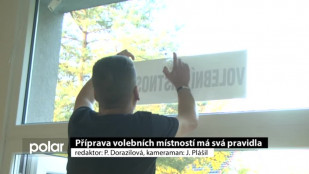 Příprava volebních místností má svá pravidla