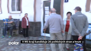 V MS kraji kandiduje 26 politických stran a hutí