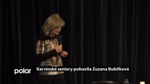 Karvinské seniory pobavila Zuzana Bubílková