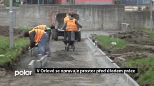 V Orlové se opravuje prostor před úřadem práce