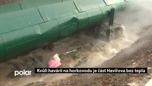 Kvůli havárii na horkovodu je část Havířova bez tepla