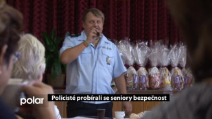 Policisté probírali se seniory bezpečnost