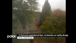 V Ostravě explodoval byt, kde se vařily drogy