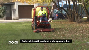 Technické služby F-M odklízí z ulic spadané listí