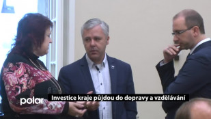 Investice kraje půjdou do dopravy a vzdělávání 