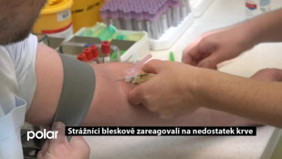 Strážníci bleskově zareagovali na nedostatek krve