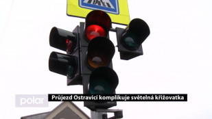 Průjezd Ostravicí komplikuje světelná křižovatka