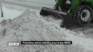 Prioritou zimní údržby jsou trasy MHD 