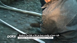 Nádrž Čerťák v NJ je bez vody a bez ryb