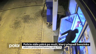 Policie stále pátrá po muži, který přepadl benzínku