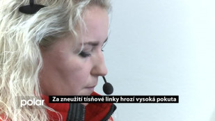 Za zneužití tísňové linky hrozí vysoká pokuta