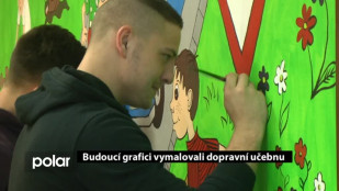 Budoucí grafici vymalovali dopravní učebnu