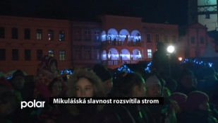 Mikulášská slavnost rozsvítila strom 