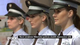 Noví strážníci MP složili slavnostní slib