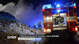 V Markvartovicích hořela v noci skládka