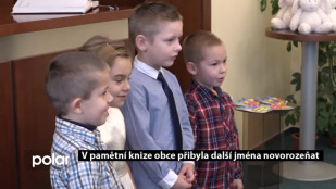 V pamětní knize obce přibyla další jména novorozeňat