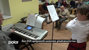 Žáci ZUŠ zpříjemnili seniorům předvánoční čas