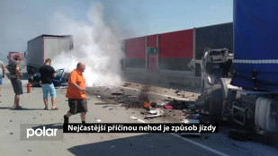 Nejčastější příčinou nehod je nesprávný způsob jízdy