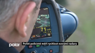 Polští policisté měří rychlost novými radary