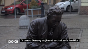 V centru Ostravy stojí nová socha Leoše Janáčka