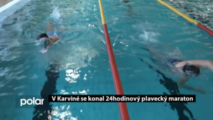 V Karviné se konal 24hodinový plavecký maraton