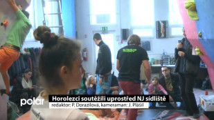 Horolezci soutěžili uprostřed NJ sídliště