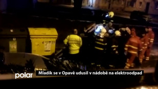 Mladík se v Opavě udusil v nádobě na elektroodpad