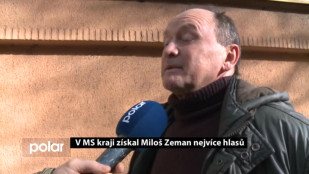 V MS kraji získal Miloš Zeman nejvíce hlasů