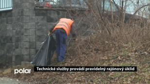 Technické služby Frýdku-Místku provádí pravidelný rajonový úklid