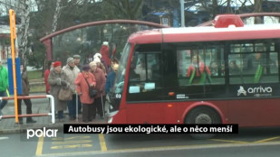 Autobusy jsou ekologické, ale o něco menší