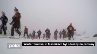 Winter Survival v Jeseníkách byl náročný na přesuny