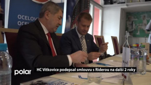 HC Vítkovice podepsal smlouvu s Riderou na další dva roky