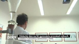 Vědecký den na NJ gymnáziu provázel výbuch