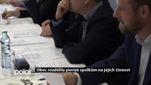 Obec rozdělila peníze spolkům na jejich činnost