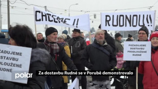 První demonstrace za dokončení Rudné byla poklidná