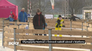 Olympijský festival nabídl závod v biatlonu